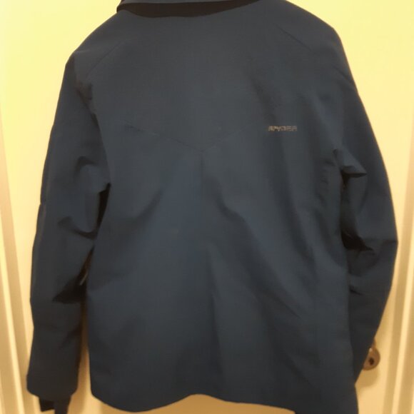 Ladies Royal Blue Spyder gortex ski jacket - no hood - Size 12 - Picture 12 of 14